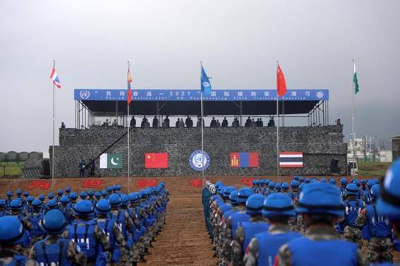 中国首次举办国际维和多边实兵演习