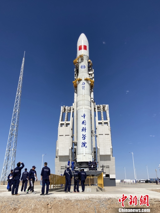 力箭一号运载火箭发射前准备 中国科学院 供图