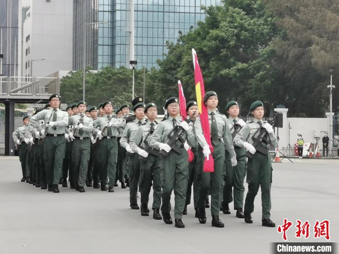 香港青少年军汇操检阅仪式暨年度奖项颁奖典礼在港举行