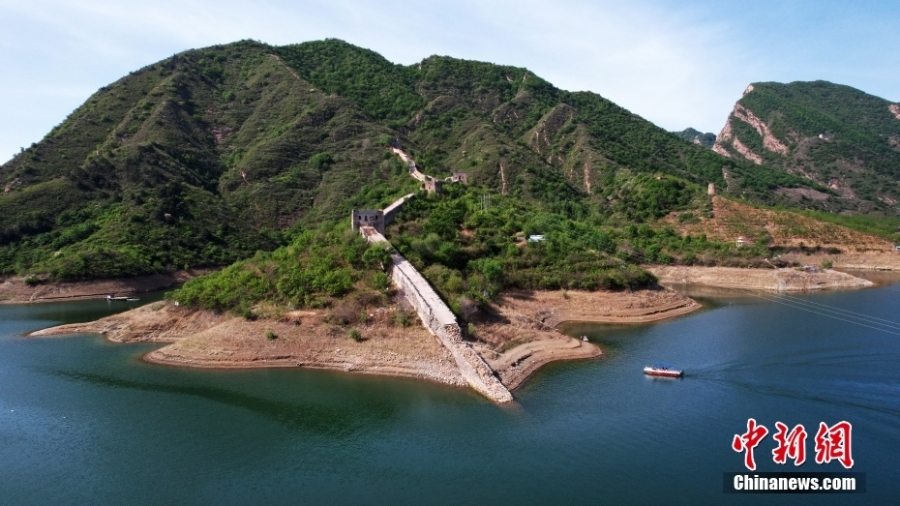 河北宽城：“水下长城”露出水面