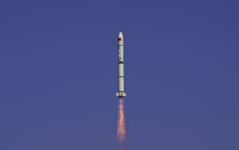 图为执行本次发射任务的长征二号丙运载火箭。（图源：国家航天局）