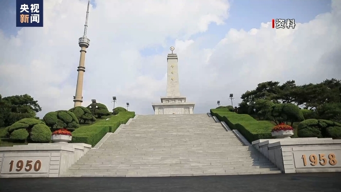 中朝友谊塔建成于1959年,位于平壤牡丹峰区