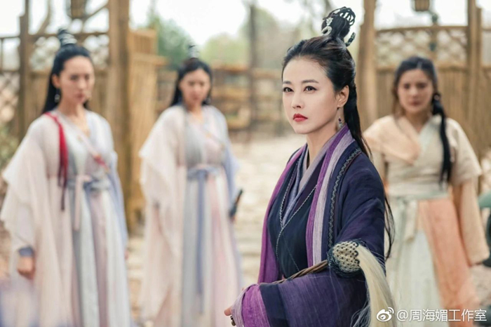 2019版《倚天屠龙记》，周海媚饰演“灭绝师太” 。来源：周海媚工作室微博