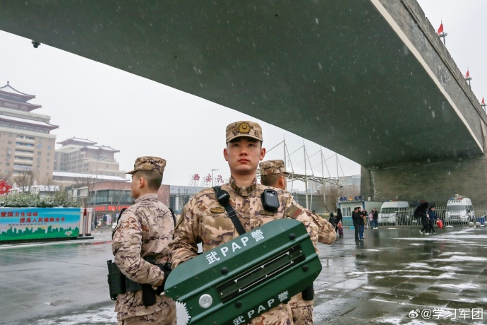 西安武警图片