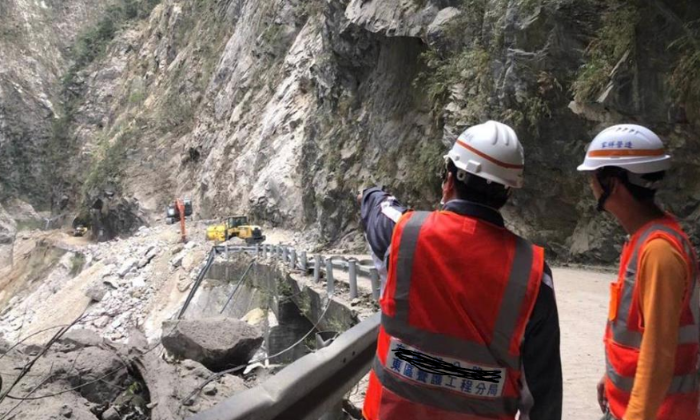 中横公路大禹岭至太鲁阁路段在花莲地震中受创严重