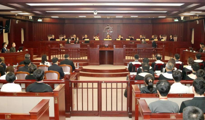 台湾法庭示意图