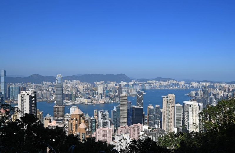 香港城市风光（资料图片）。新华社记者 陈铎 摄