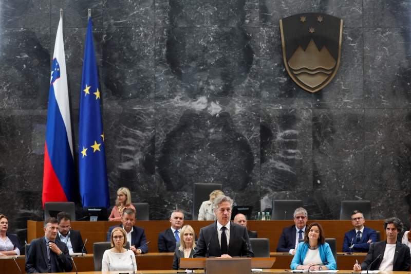 6月4日，斯洛文尼亚国民议会投票通过，正式承认巴勒斯坦国。（图源：路透社）