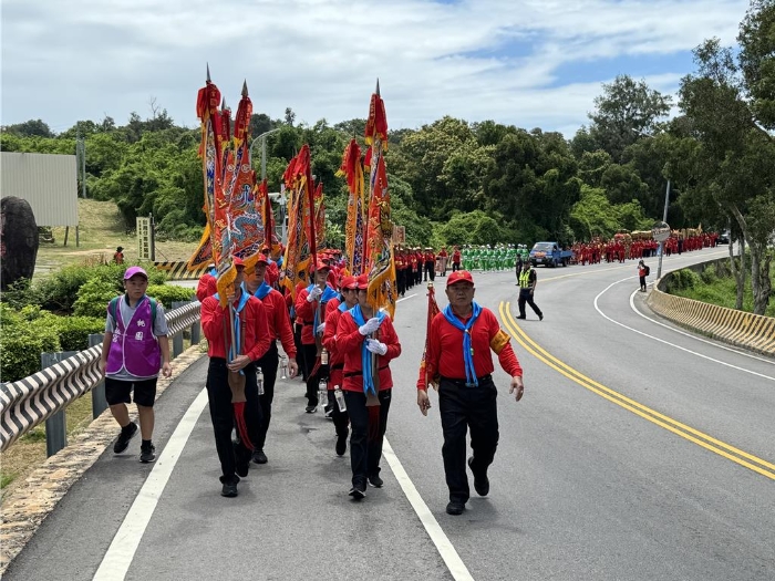 桃园龙德宫“四妈祖”首度跨海到金门巡安