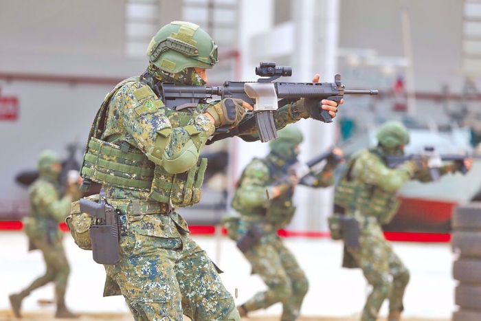 圖為國軍演習畫面。（示意圖，圖中人物與事件無關，中時資料照）